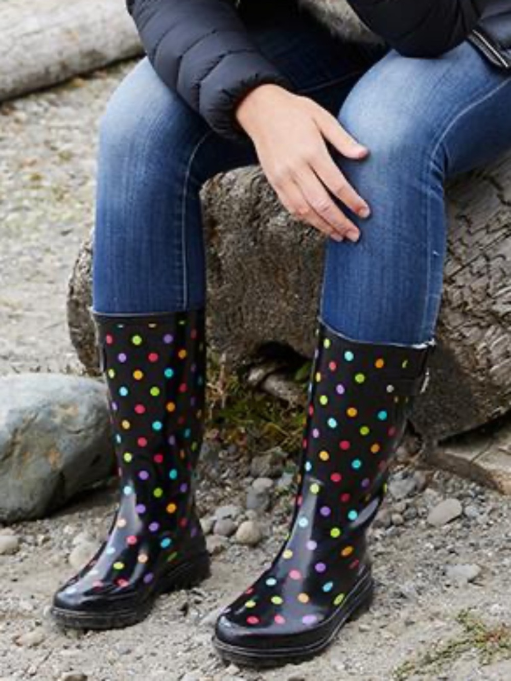 WESTERN CHIEF Womens Dot City Rain Boot - size 9 - NEW